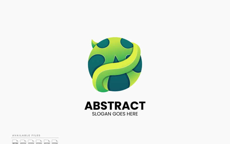 Abstract Colorful Gradient Colorful Logo Logo Template