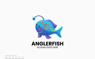 Anglerfish Gradient Color Logo