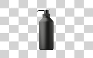 Black spray bottle png background