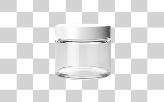 Blank jar with transparent background