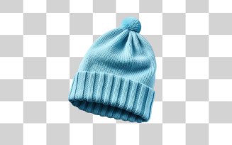 Blue beanie png transparent background