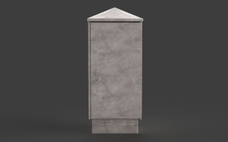 Electrical Box Lowpoly 3D Model
