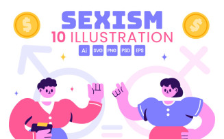 10 Sexism Awareness Illustration