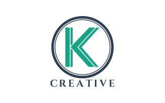 k Letter Creative Design Logo