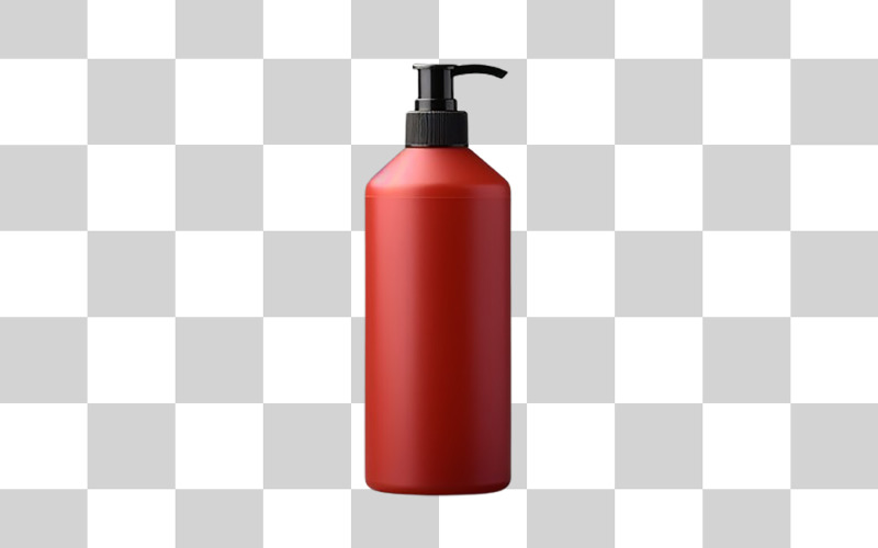 Red spray bottle png design Background