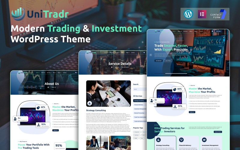 UniTradr – Modern Trading & Investment WordPress Theme