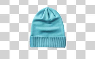 Winter blue beanie png background