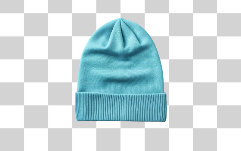 Winter blue beanie png background Background