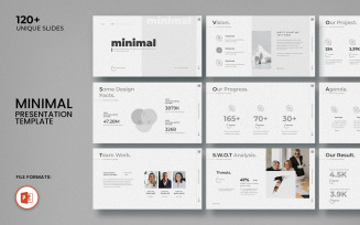 Clean Minimal Business PowerPoint Presentation Template