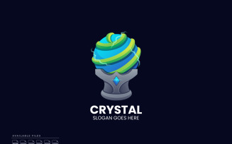 Crystal Gradient Color Logo