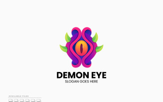 Demon Eye Gradient Colorful Logo