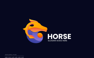 Horse Gradient Color Logo