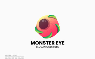 Monster Eye Gradient Colorful Logo