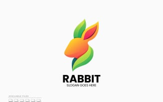 Rabbit Colorful Gradient Logo
