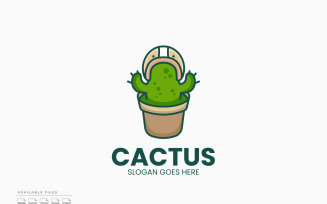 Cactus Logo Template Vector Design