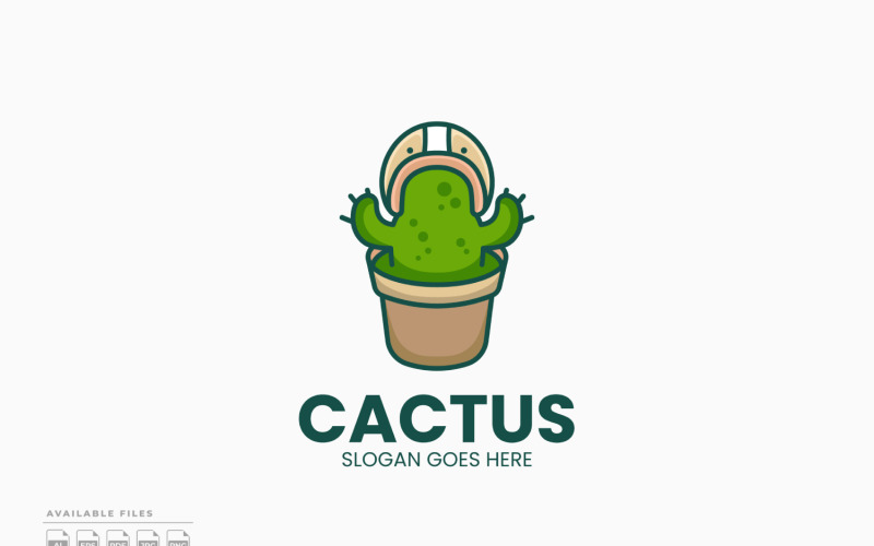 Cactus Logo Template Vector Design