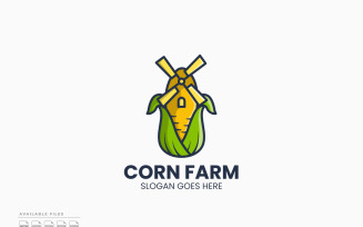 Corn Farm Logo Template Vector Design