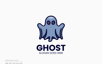 Ghost Logo Template Vector Design