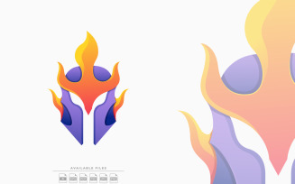 Knight Colorful Logo Illustration