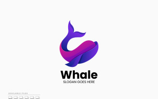 Whale Modern Gradient Logo