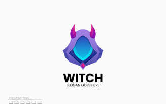 Witch Gradient Colorful Logo