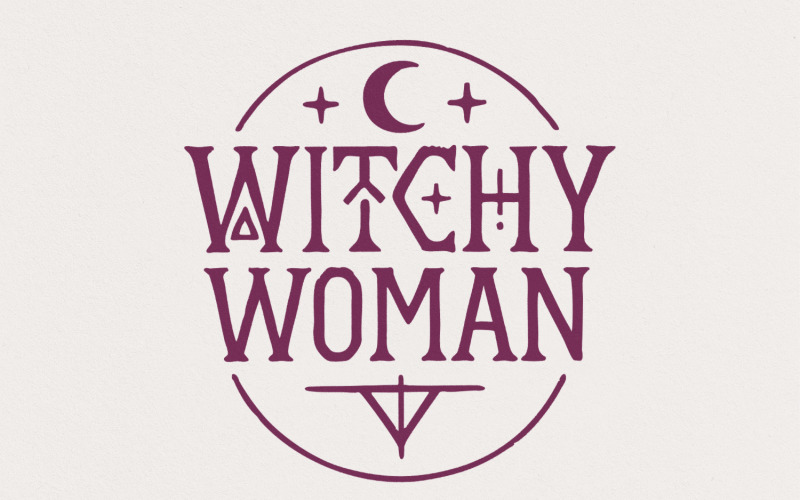 Witchy Woman PNG, Mystical Boho Halloween PNG, Retro Witchy Woman Digital Download, Spooky Moon Illustration