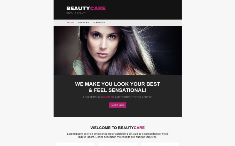 Beauty Salon Newsletter Template