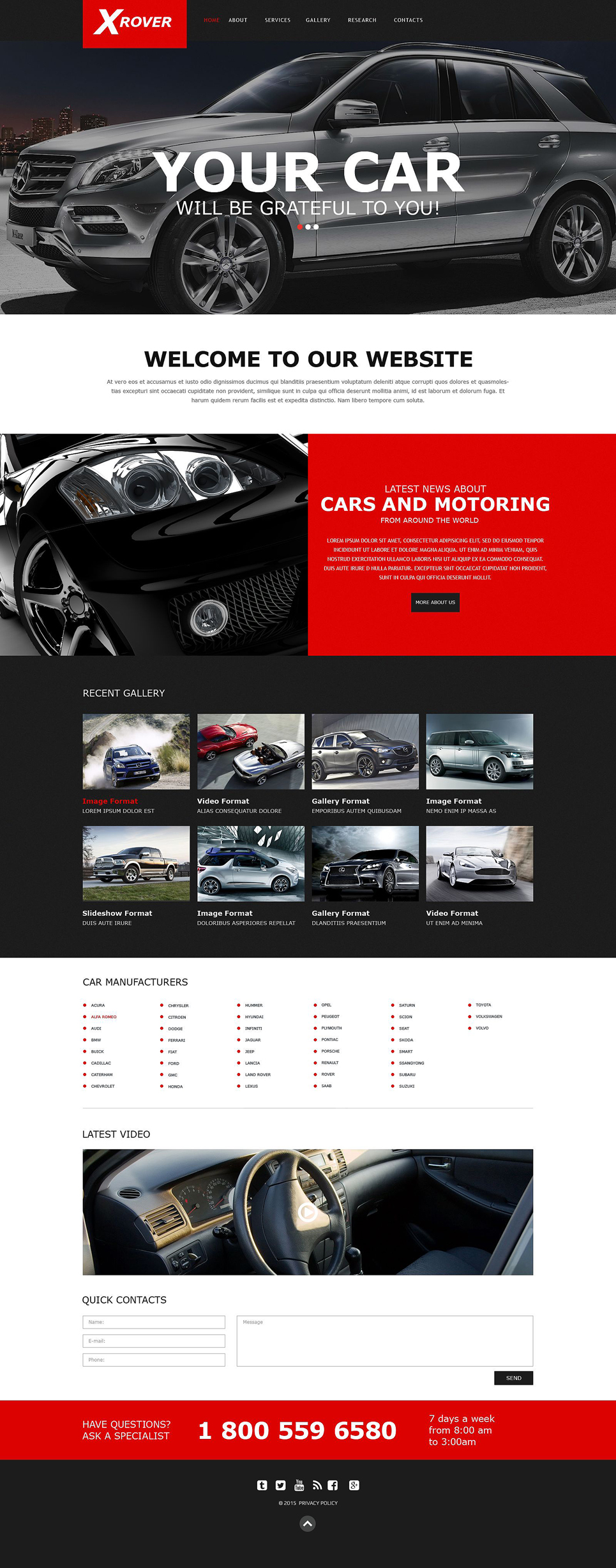 Car Club Muse Template New Screenshots BIG