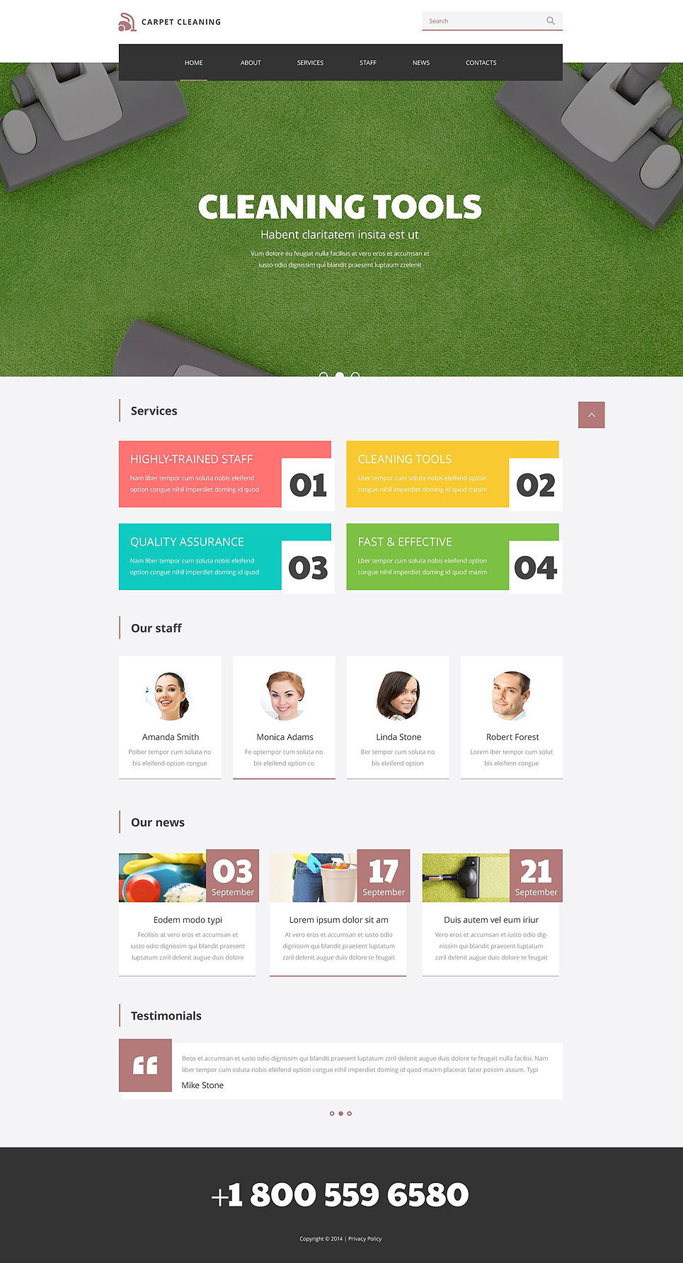 Cleaning Responsive Website Template New Screenshots BIG