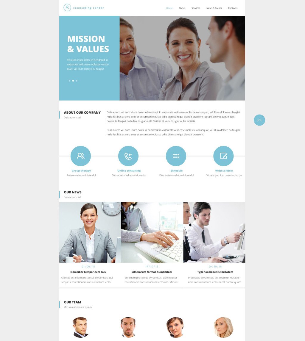 Demo for Counseling Responsive Website Template #52662