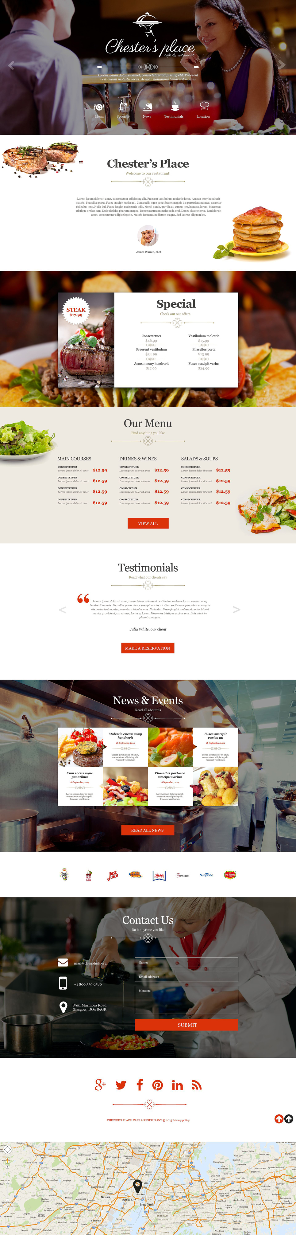 European Restaurant Muse Template New Screenshots BIG