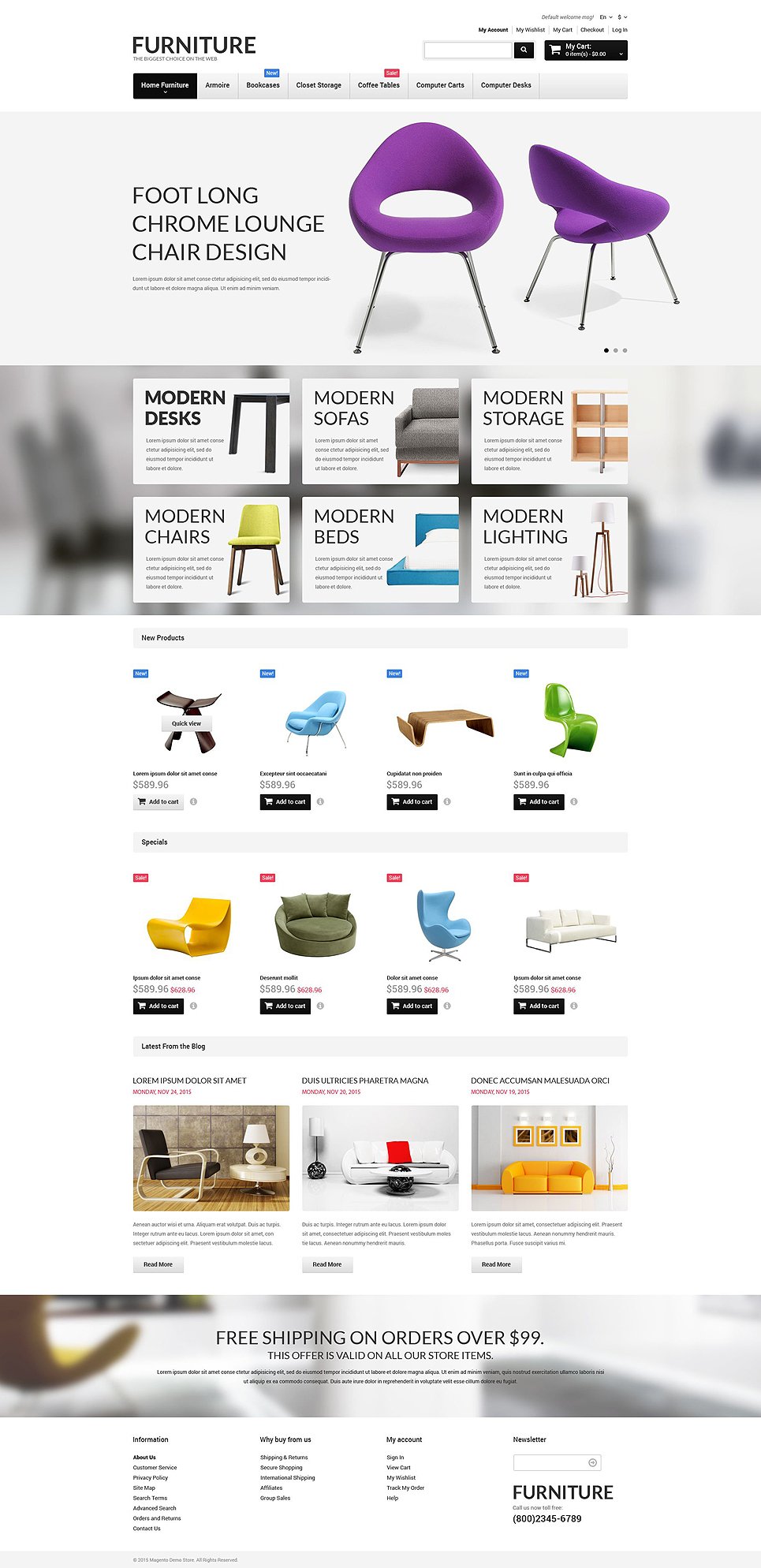 Furniture Responsive Magento Theme New Screenshots BIG