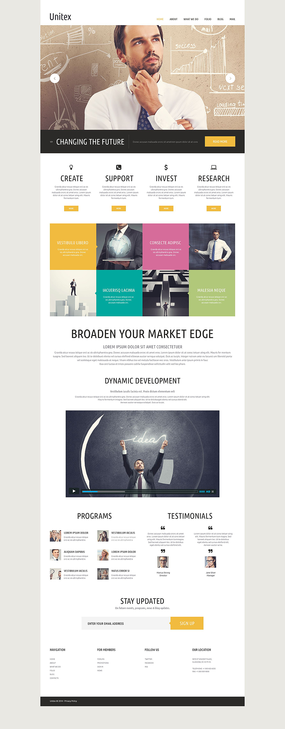 Global Business Website Template New Screenshots BIG