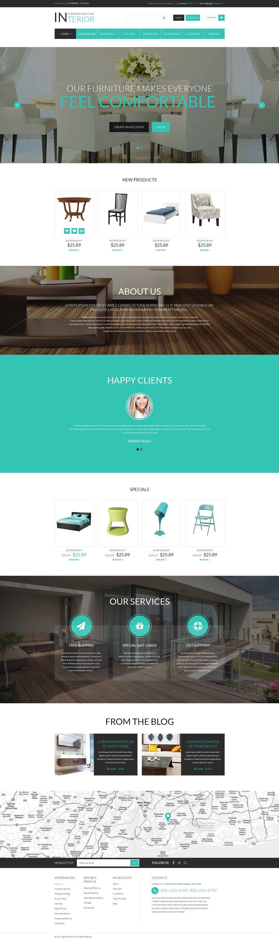 Interior & Furniture Responsive Magento Theme New Screenshots BIG