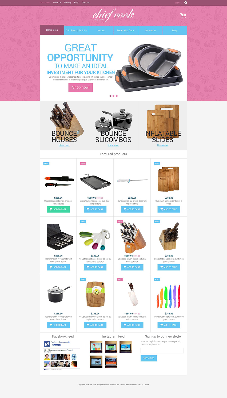 Kitchen Utensils VirtueMart Template New Screenshots BIG