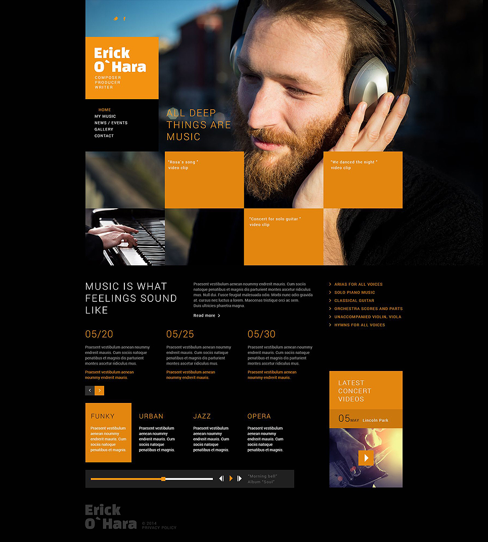 Personal Page Responsive Joomla Template New Screenshots BIG