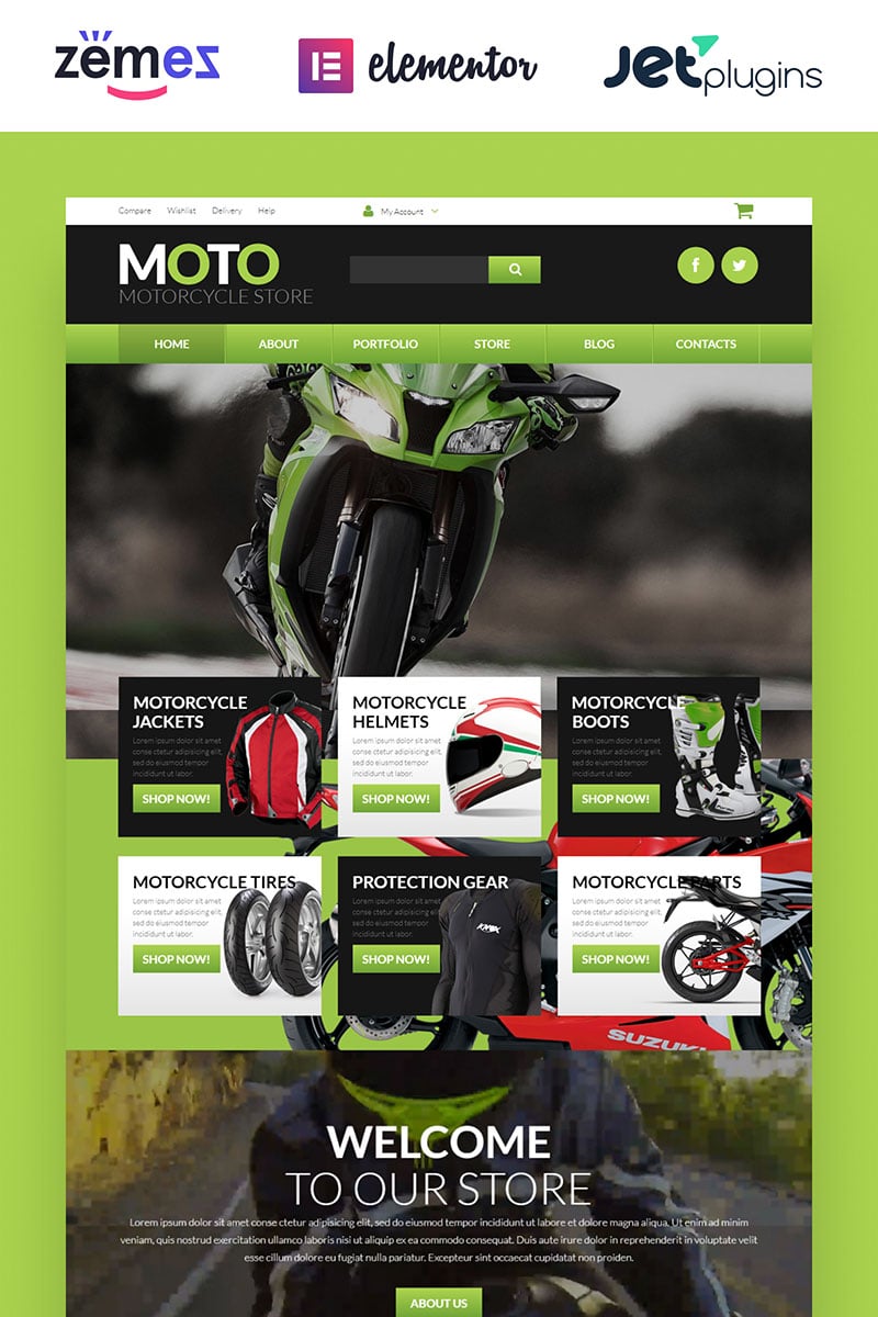 Tema WooCommerce "Tienda de Motos" #52675