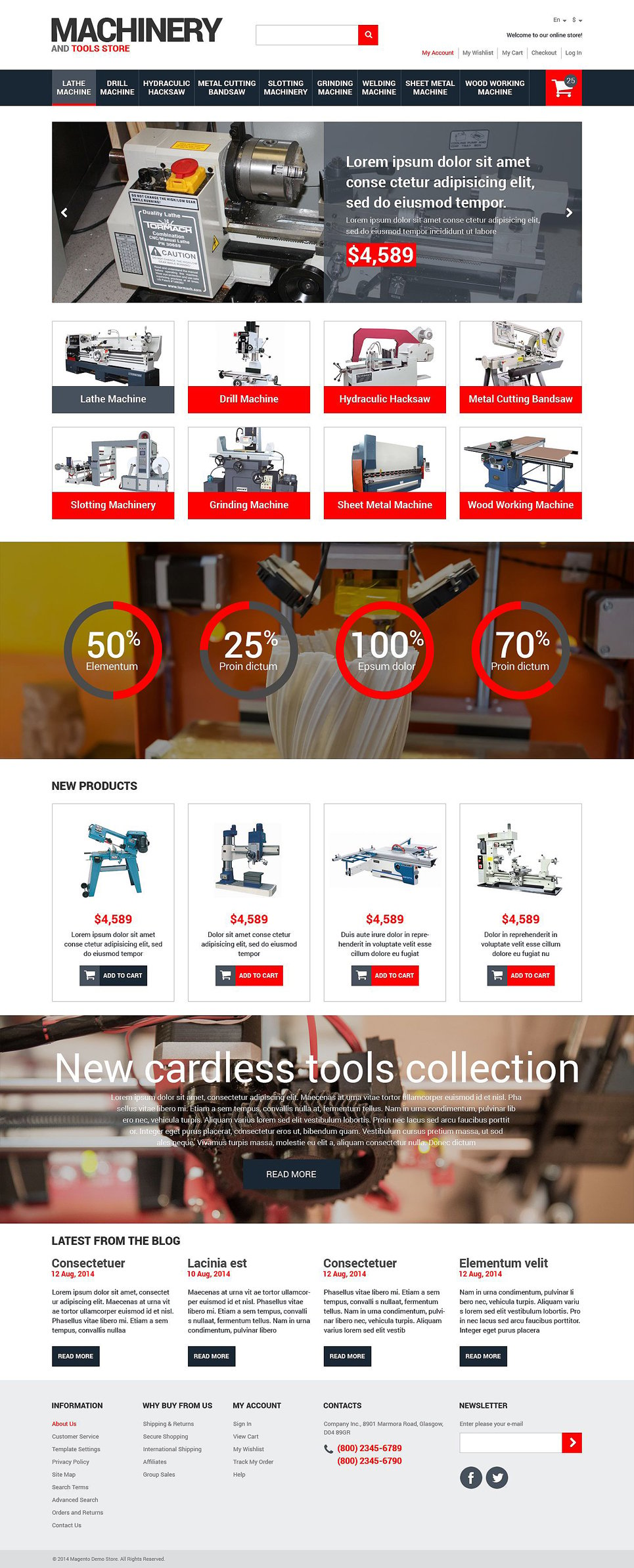 Tools & Equipment Responsive Magento Theme New Screenshots BIG