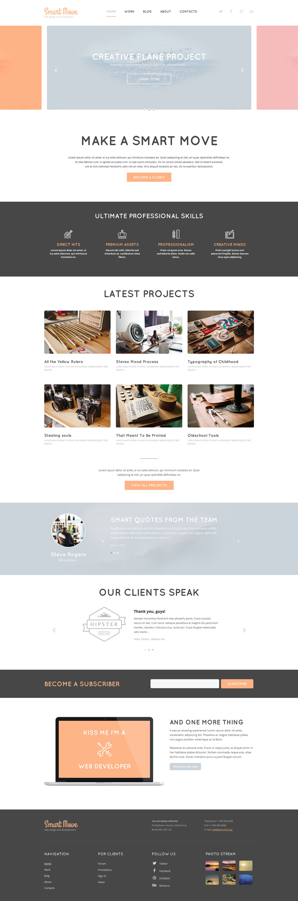 Web Design Responsive WordPress Theme New Screenshots BIG