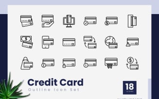 Credit Card Outline Icons