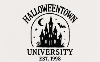 Halloweentown University Est. 1998 PNG, Spooky Halloween PNG, Haunted House PNG, Halloween Shirt,