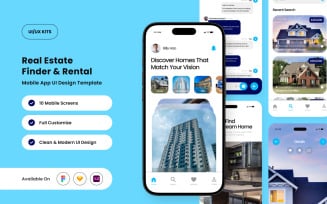 Estatezy – Real Estate Rental Finder Mobile App UI