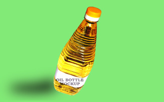 Oil Bottle Mockup PSD Template Design 3