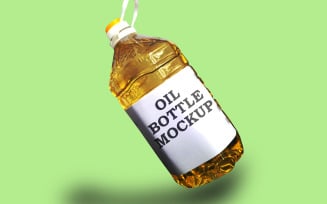 Oil Bottle Mockup PSD Template Design 7