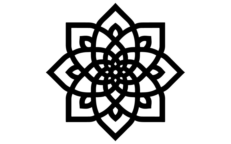 islamic pattern silhouette vector art illustration Illustration