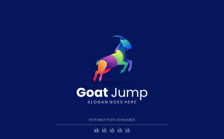 Modern Gradient Goat Logo Design