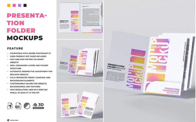 Presentation Folder Mockup 2447 Product Mockup