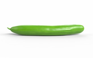 Realistic Cucumber Lowpoly 3D Model
