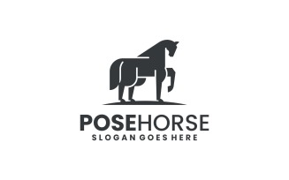 Silhouette Horse Logo Design