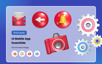 UI Essentials 3D Icon Pack